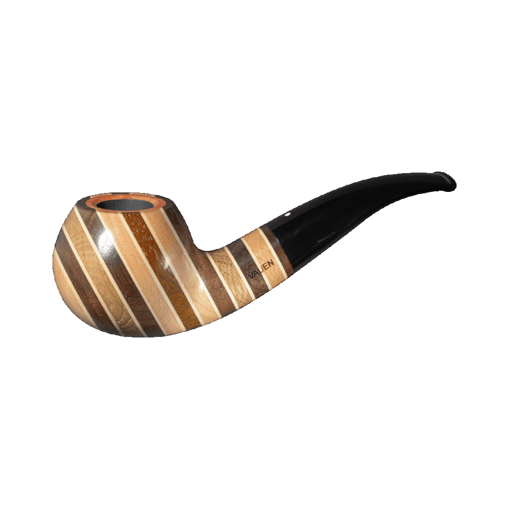 Vauen Hawaii 137 Different Layers of Noble Woods Pipe w. briar wood inlay