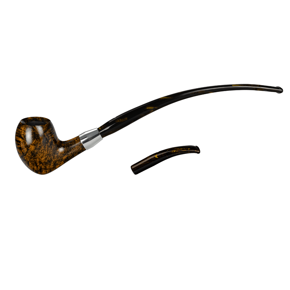 VAUEN EAMES 141 Churchwarden 9mm Briar Pipe / 2 Stems - Classic & Churchwarden - BRUYEREPIPES