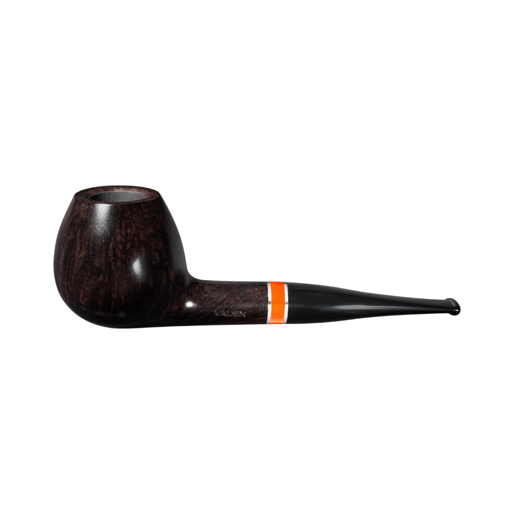 Vauen Flame 2031 Dark Smooth 9mm Briar Pipe w. Orange Ring - Mein Shop