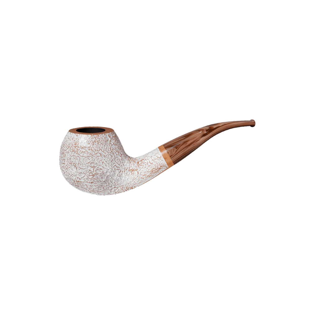 Vauen Fuji 4242 Sandblasted White Stained 9mm Briar Pipe - Mein Shop