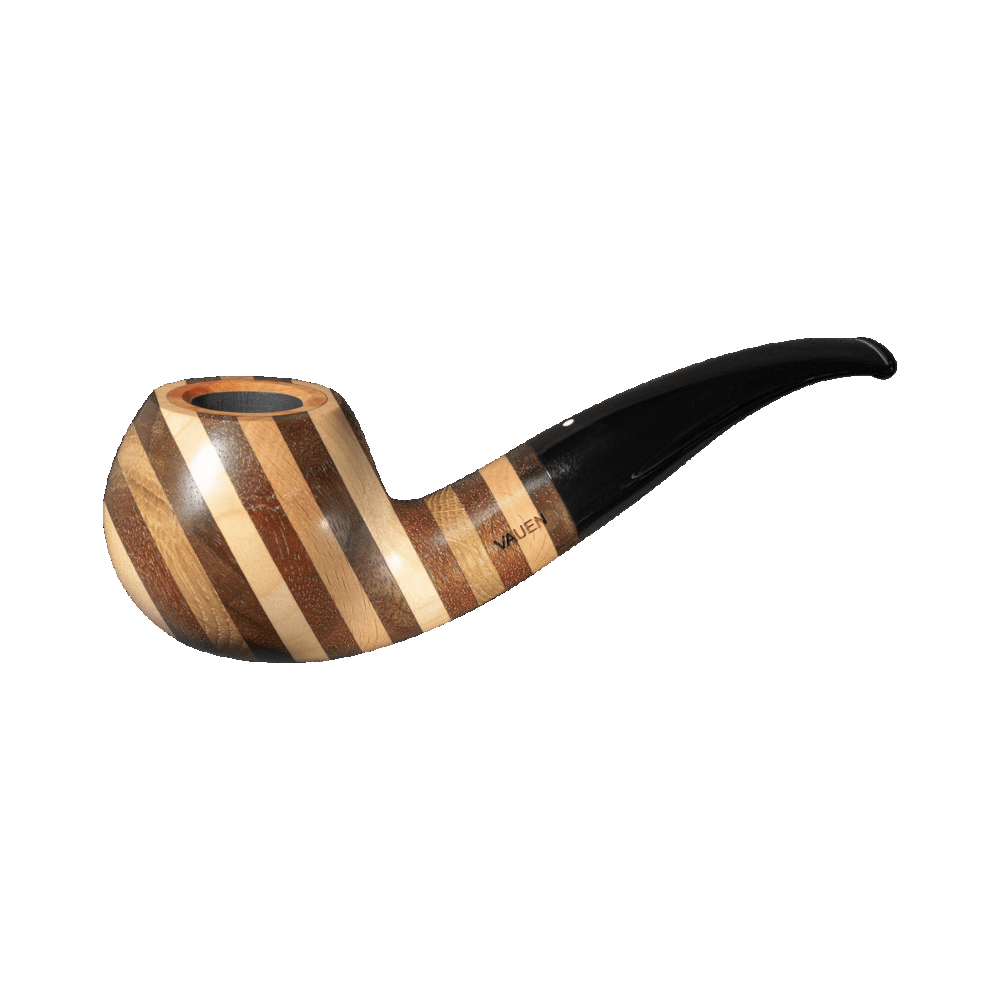 Vauen Hawaii 337 Different Layers of Noble Woods Pipe w. briar wood inlay