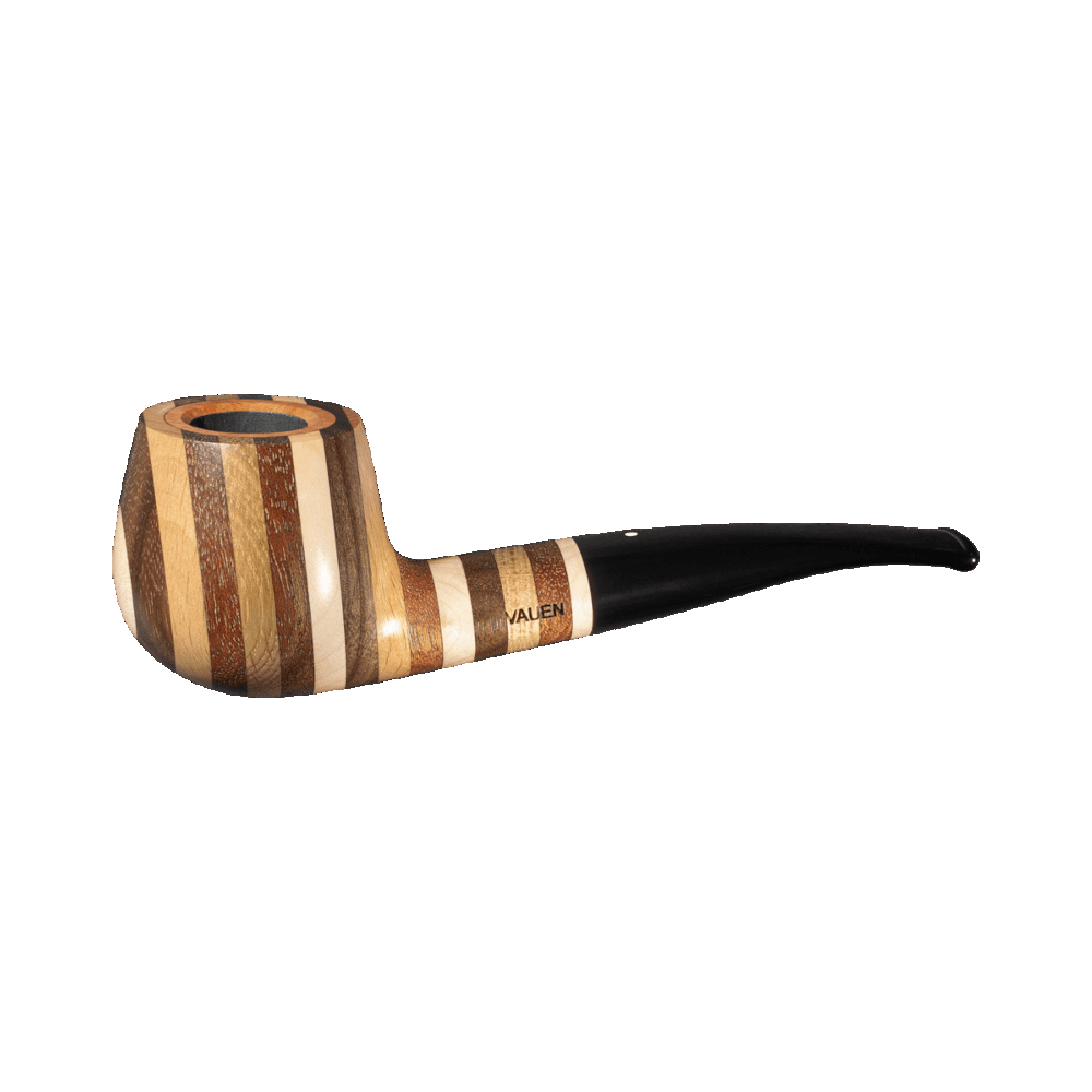 Vauen Hawaii 340 Different Layers of Noble Woods Pipe w. briar wood inlay