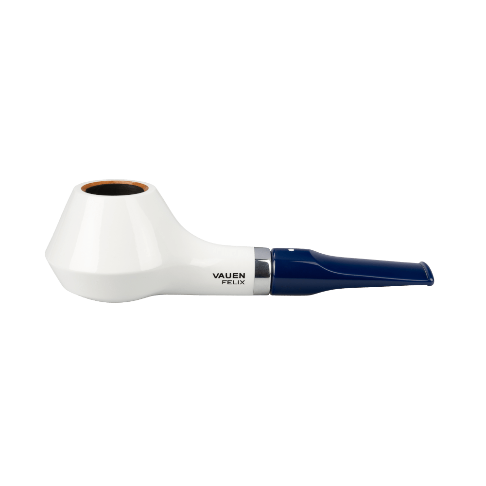 Vauen Felix 2 white blue Pipe - BRUYEREPIPES
