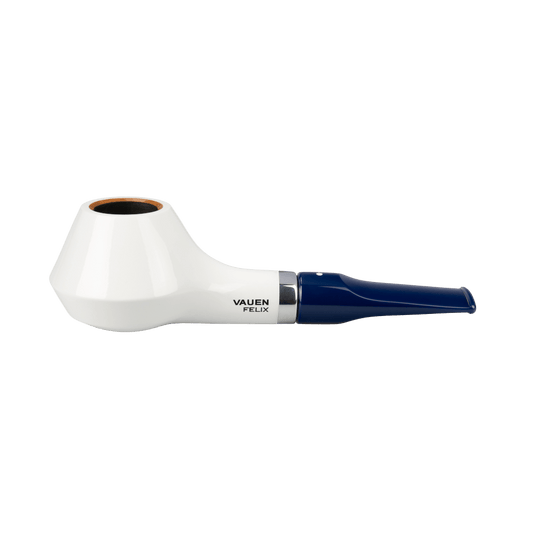 Vauen Felix 2 white blue Pipe - BRUYEREPIPES