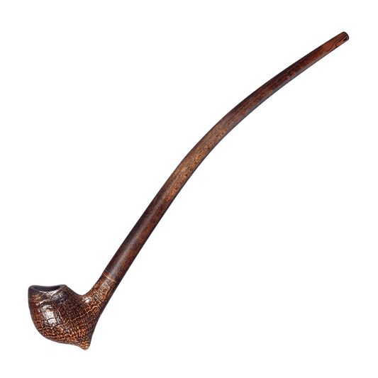 Vauen Auenland Almar Sandblasted Churchwarden 9mm Pipe - BRUYEREPIPES