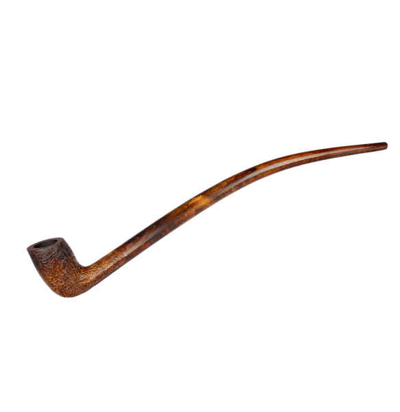 Vauen Auenland Arondor Sandblasted Churchwarden 9mm Pipe - BRUYEREPIPES