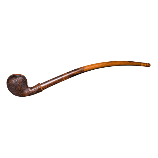 Vauen Auenland Friddo Sandblasted Churchwarden 9mm Pipe - BRUYEREPIPES