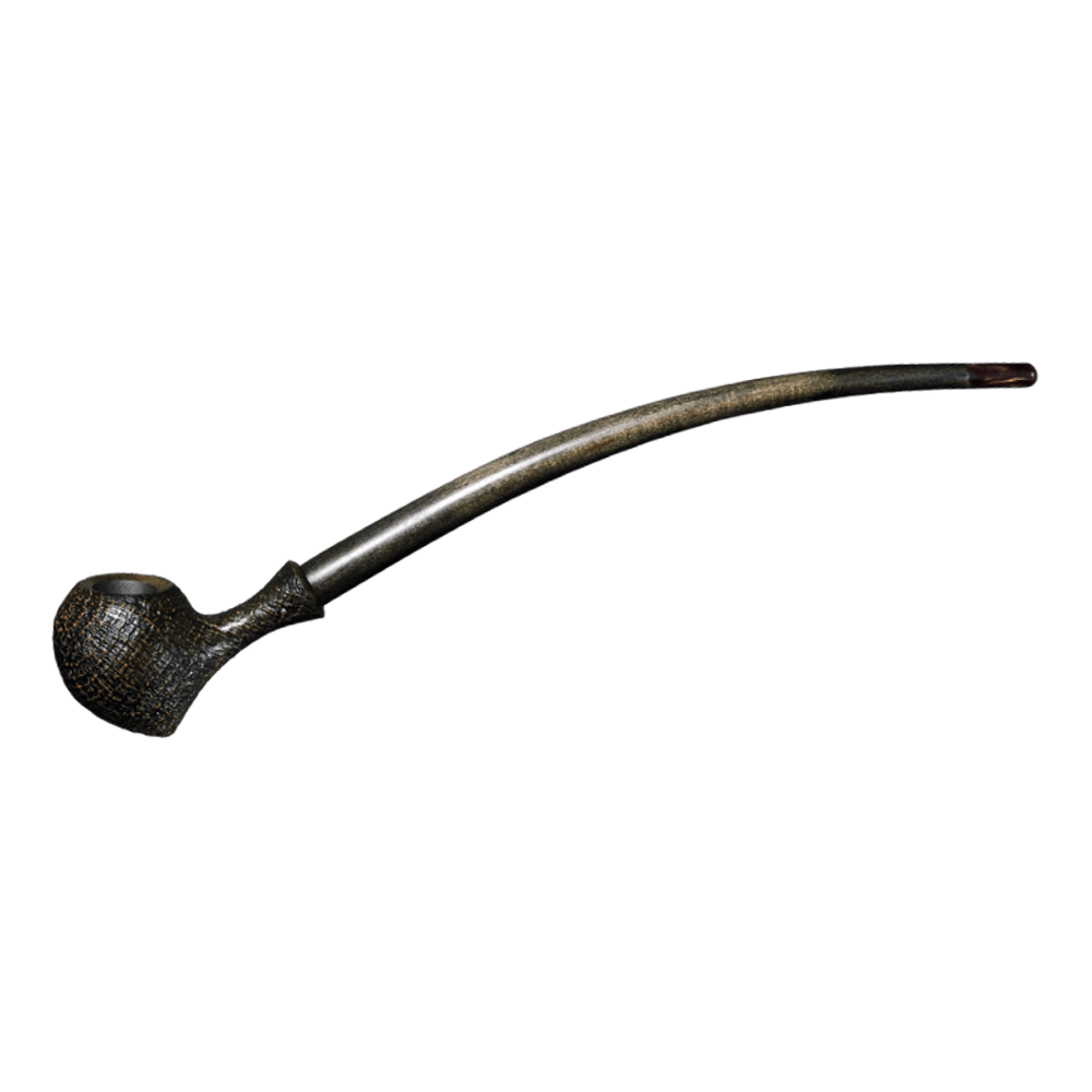 Vauen Auenland Gilg Sandblasted Churchwarden 9mm Pipe - BRUYEREPIPES