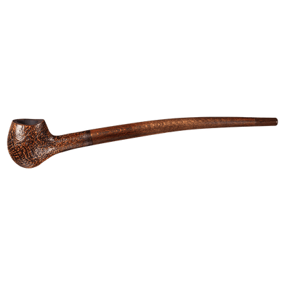 Vauen Auenland Toman Sandblasted Churchwarden 9mm Pipe - BRUYEREPIPES