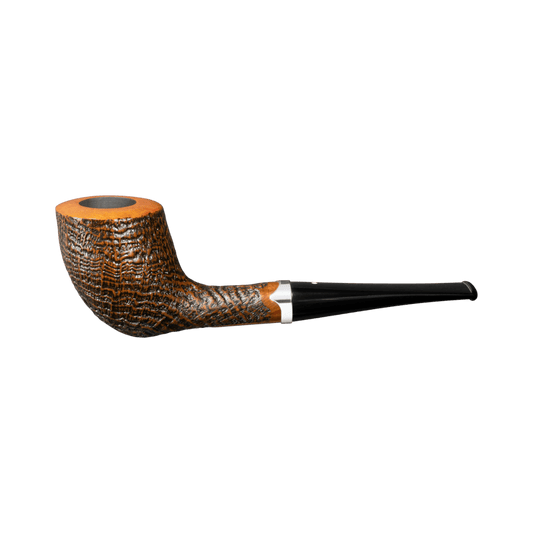 Vauen Finn 592 Sandblasted Dark Brown 9mm Briar Pipe - BRUYEREPIPES