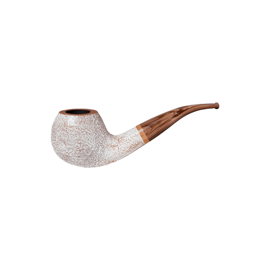 Vauen Fuji 4242 Sandblasted White Stained 9mm Briar Pipe - Mein Shop