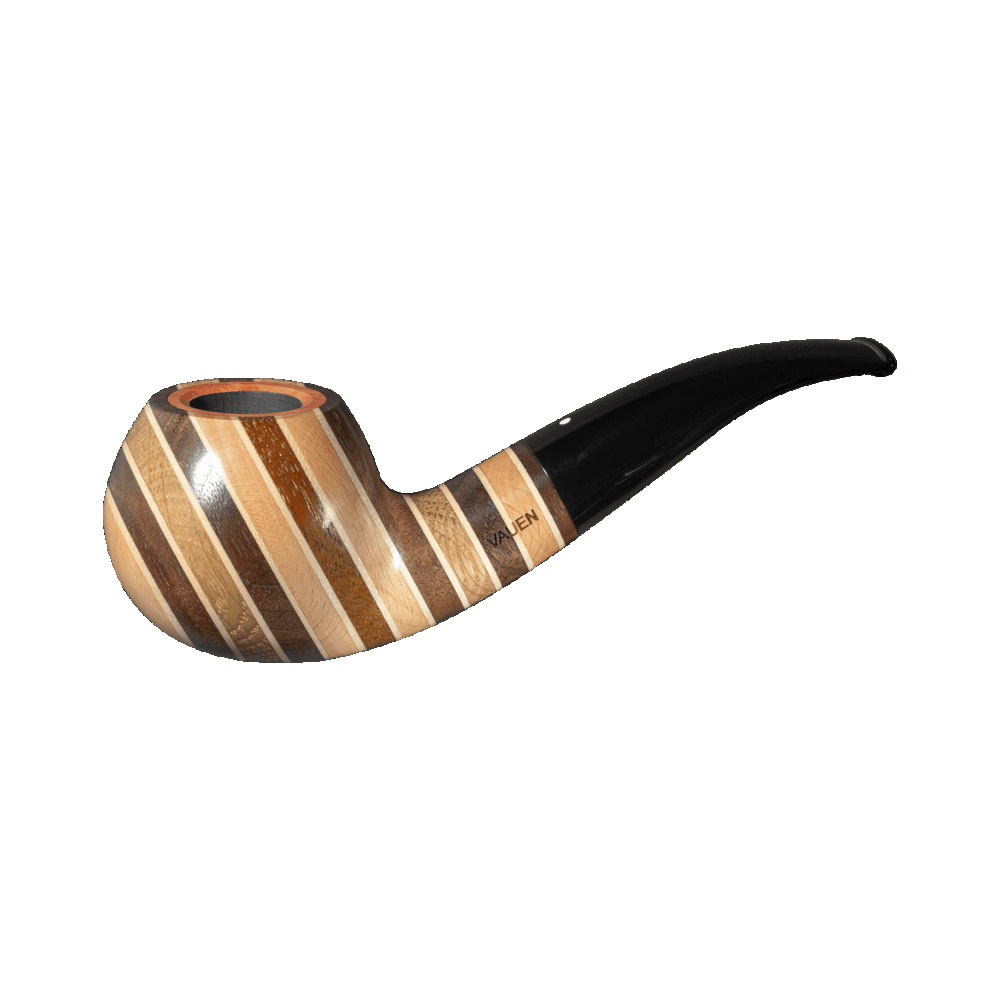 Vauen Hawaii 137 Different Layers of Noble Woods Pipe w. briar wood inlay - BRUYEREPIPES
