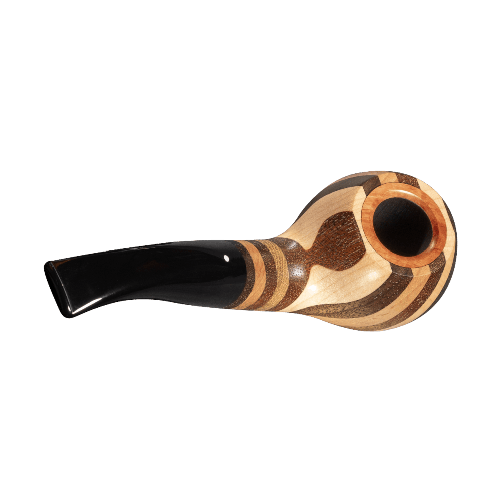 Vauen Hawaii 337 Different Layers of Noble Woods Pipe w. briar wood inlay - BRUYEREPIPES