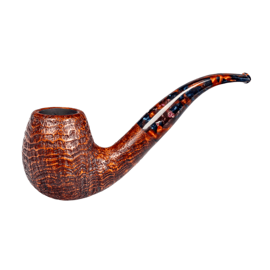 Vauen Limited Harlekin 504 Sandblasted 9mm Briar Pipe - BRUYEREPIPES